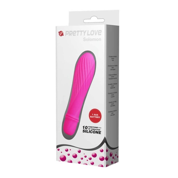 MINI VIBRATORE IN SILICONE CON RILIEVI SEX TOY SOLOMON