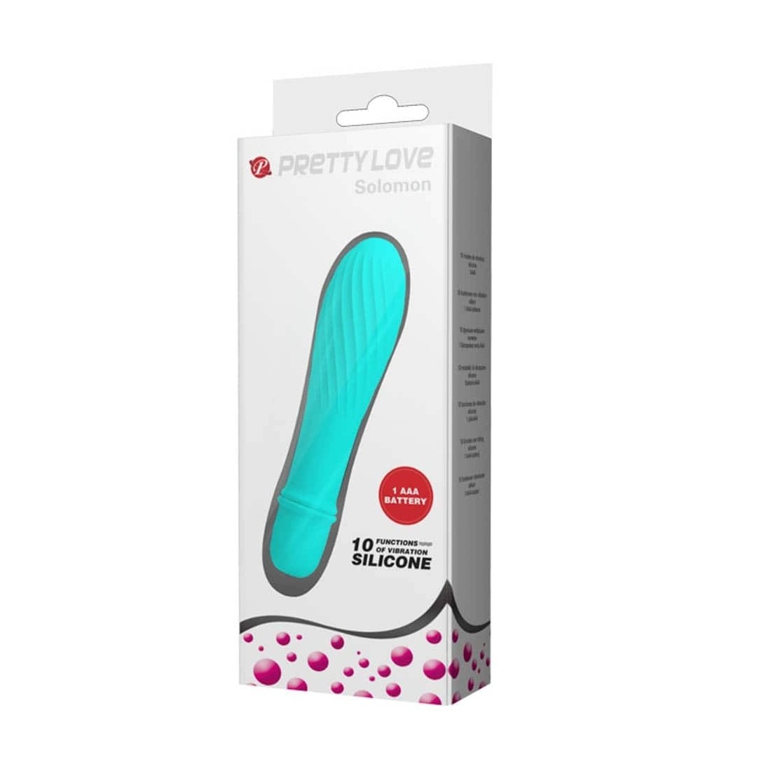 MINI VIBRATORE IN SILICONE CON RILIEVI SEX TOY...