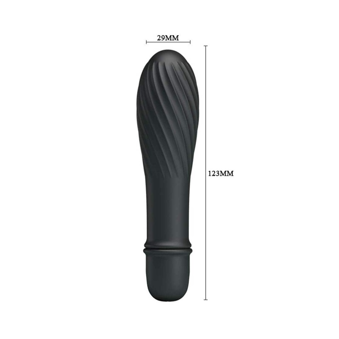 MINI VIBRATORE IN SILICONE CON RILIEVI SEX TOY...