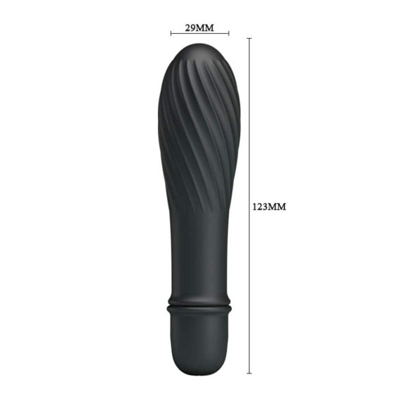 MINI VIBRATORE IN SILICONE CON RILIEVI SEX TOY SOLOMON