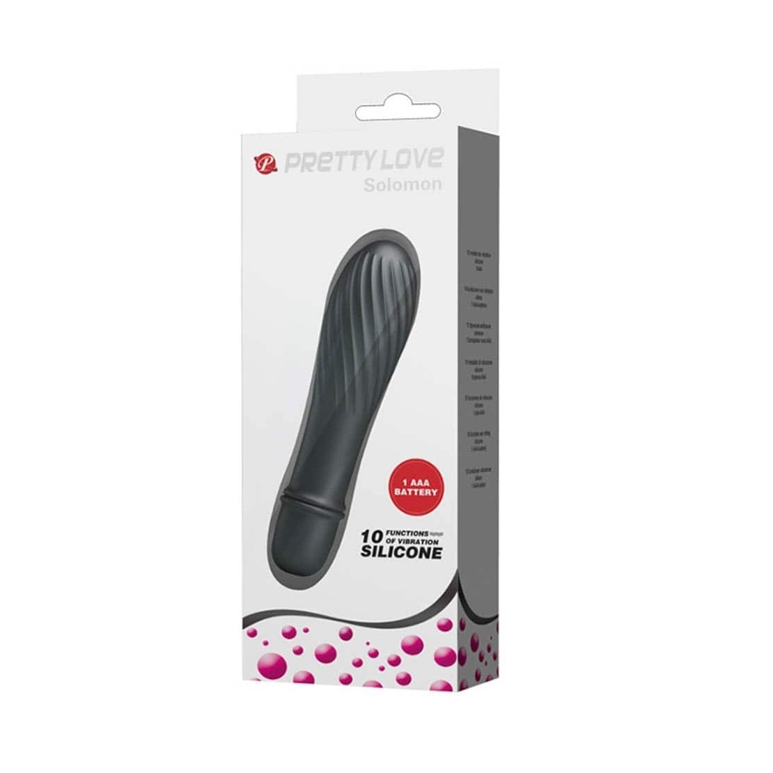 MINI VIBRATORE IN SILICONE CON RILIEVI SEX TOY...
