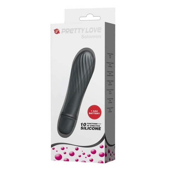 MINI VIBRATORE IN SILICONE CON RILIEVI SEX TOY SOLOMON