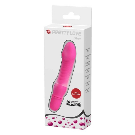 MINI VIBRATORE IN SILICONE A FORMA FALLICA SEX TOY STEV