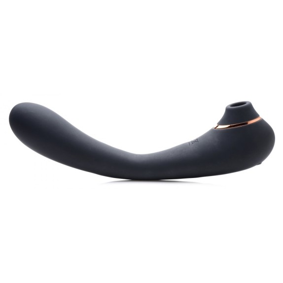 VIBRATORE DOPPIO CON SUZIONE PER DONNA SEX TOY SHEGASM 7X POSE