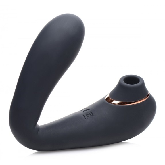 VIBRATORE DOPPIO CON SUCCHIA CLITORIDE SEX TOY SHEGASM 7X POSE