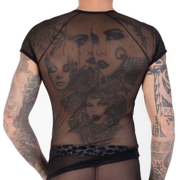 MAGLIETTA SEXY UOMO CON CUCITURE GRIGIE EROS VENEZIANI