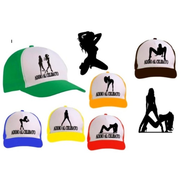 CAPPELLINO DA BASEBALL ADDIO AL CELIBATO IN DIVERSI COLORI
