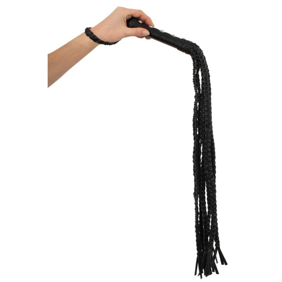 Frusta In Pelle Nera Per Feste Cosplay E Giochi Di Coppia, Morbida E Sicura, Lunghezza Classica - 3