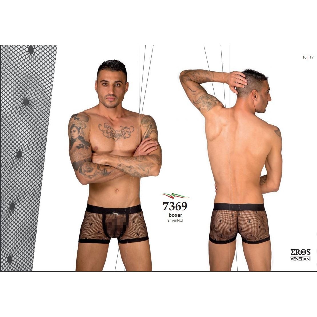 BOXER SEXY PER UOMO A RETE PICCOLA