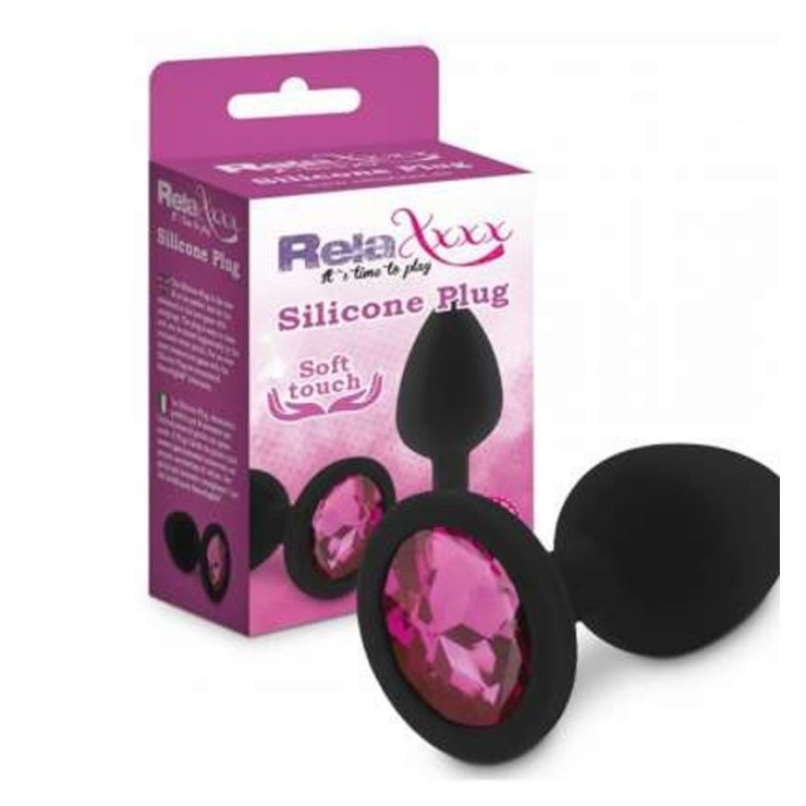 TAPPO ANALE MEDIO IN SILICONE SEX TOY CON GIOIELLO