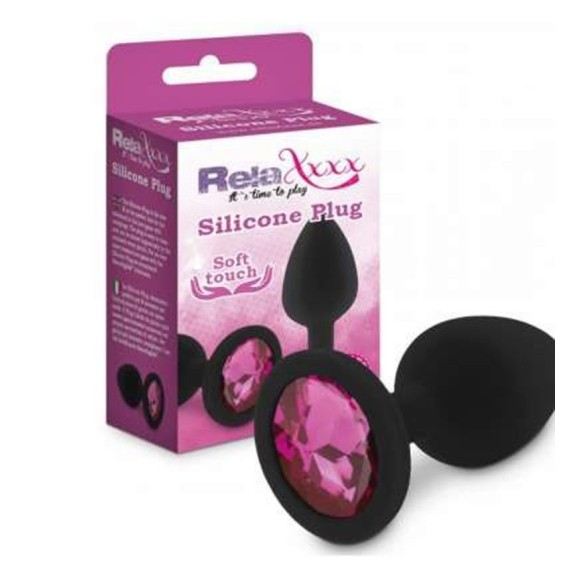 TAPPO ANALE MEDIO O PICCOLO IN SILICONE SEX TOY CON GIOIELLO