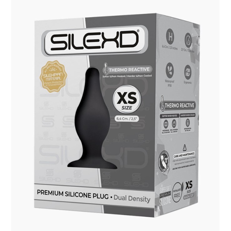 PLUG ANALE PICCOLO IN SILICONE TERMOREATTIVO SILEXD