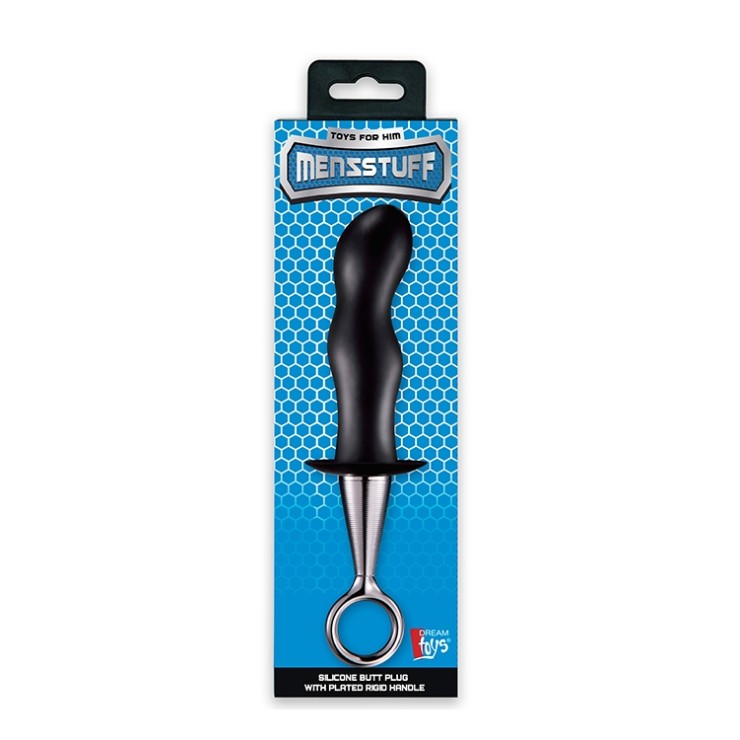 PLUG ANALE IN SILICONE SEX TOY CON IMPUGNATURA RIGIDA...