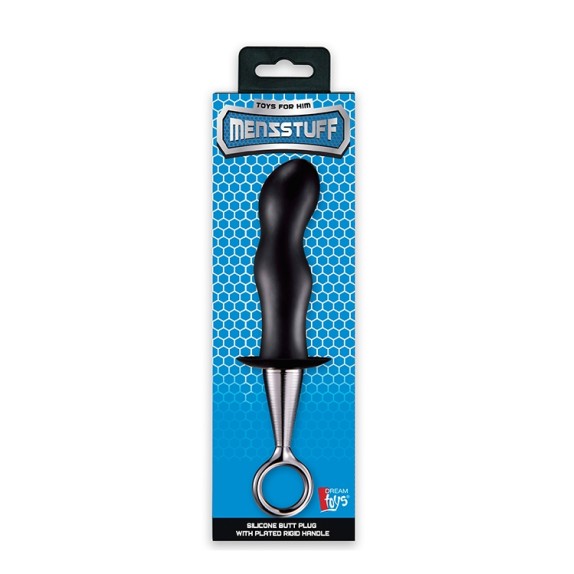 PLUG ANALE IN SILICONE SEX TOY CON IMPUGNATURA MENZSTUFF