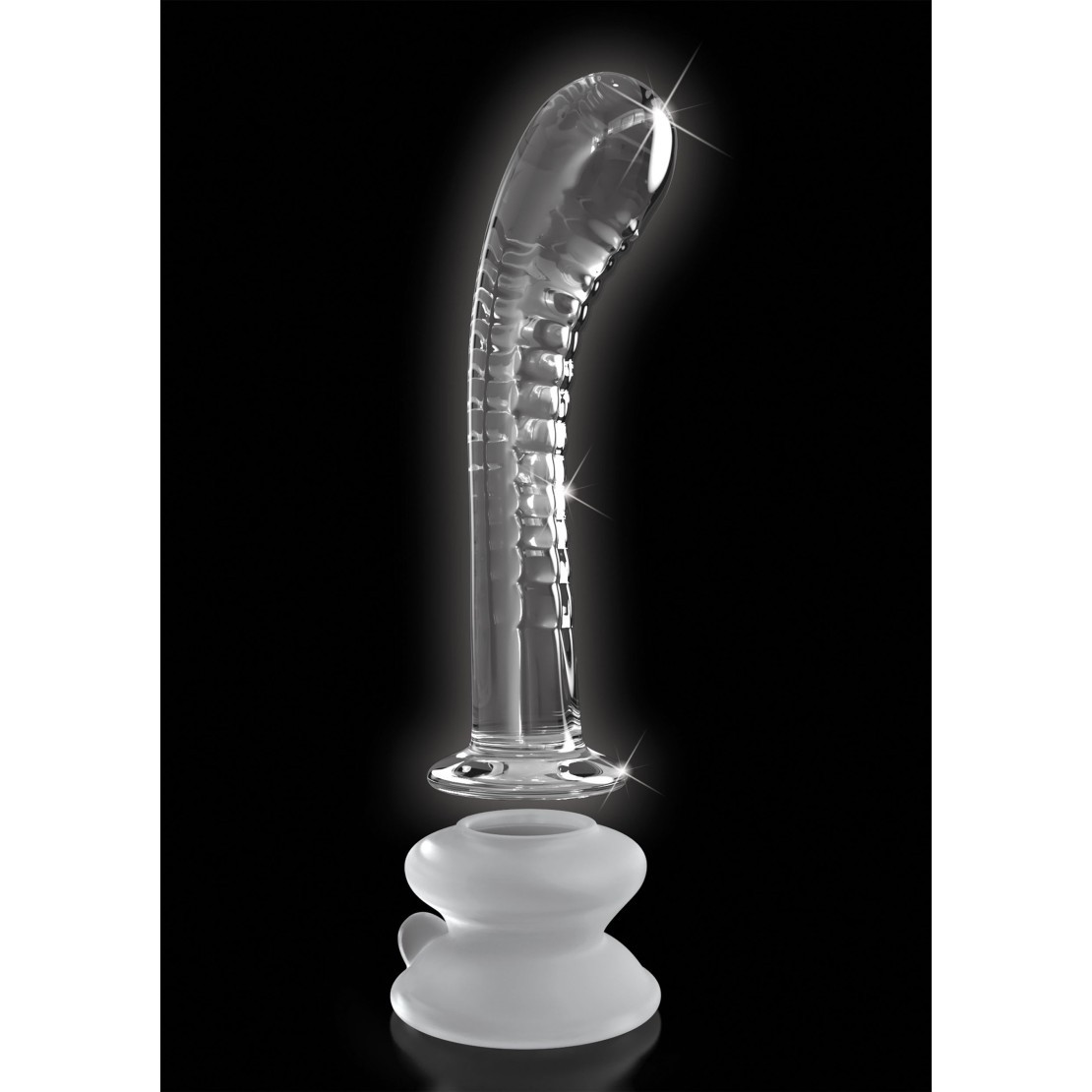 DILDO IN VETRO TRASPARENTE SEX TOY ICICLES NR. 88