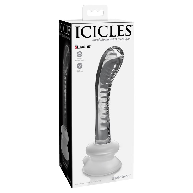 DILDO IN VETRO PER STIMOLAZIONE PUNTO G SEX TOY ICICLES...