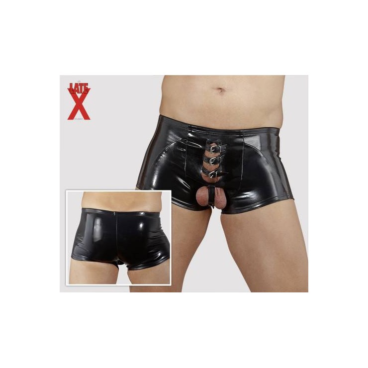 BOXER UOMO IN LATEX CON CINGHIE FALLICHE 2
