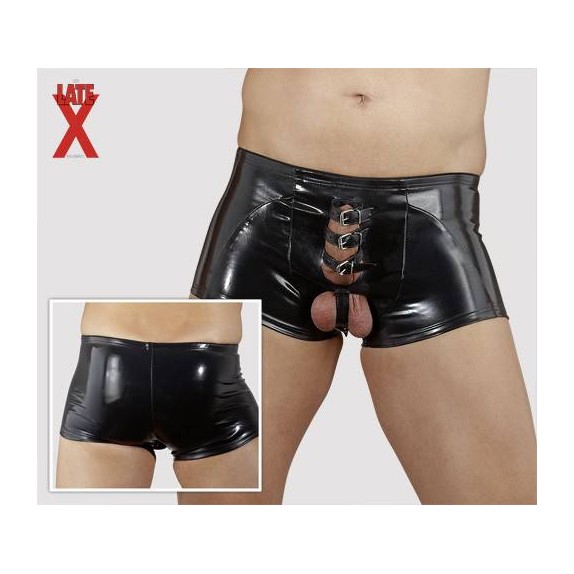 BOXER SEXY UOMO IN LATEX CON CINGHIE