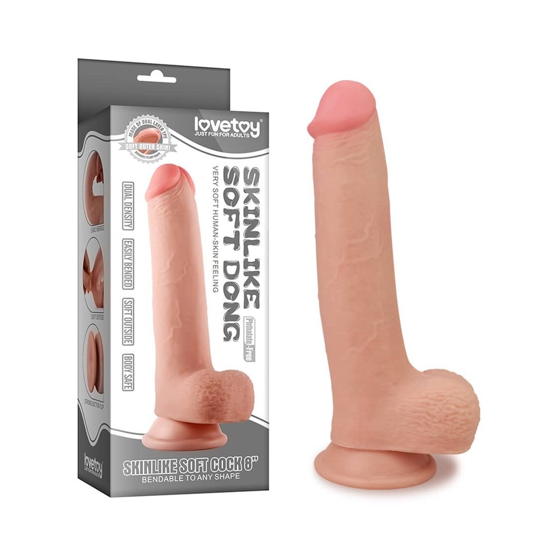 FALLO DILDO REALISTICO CM. 20 SEX TOY SKINLIKE