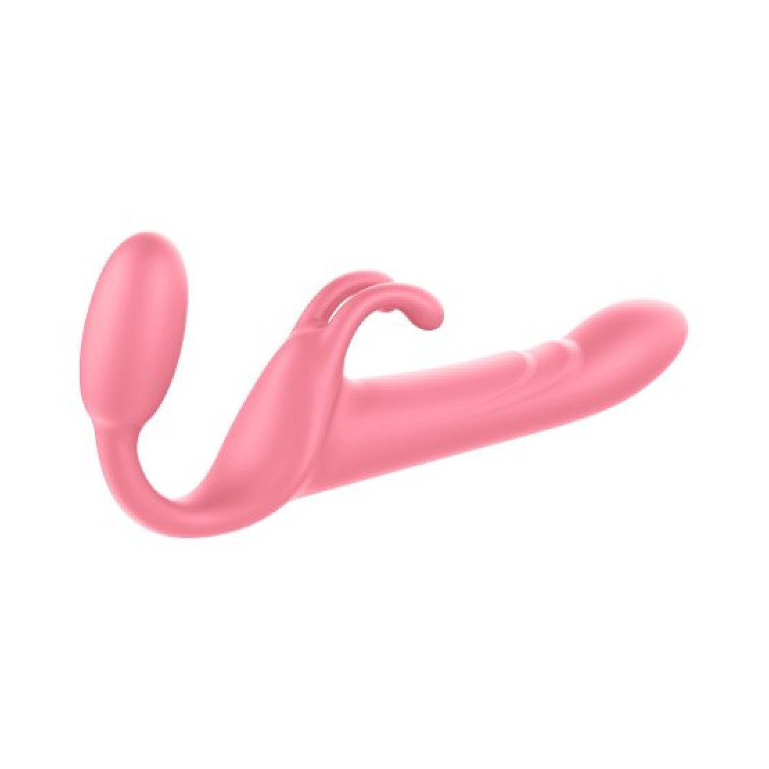 STRAPLESS STRAP-ON TRIPLO VIBRANTE PER DONNA...