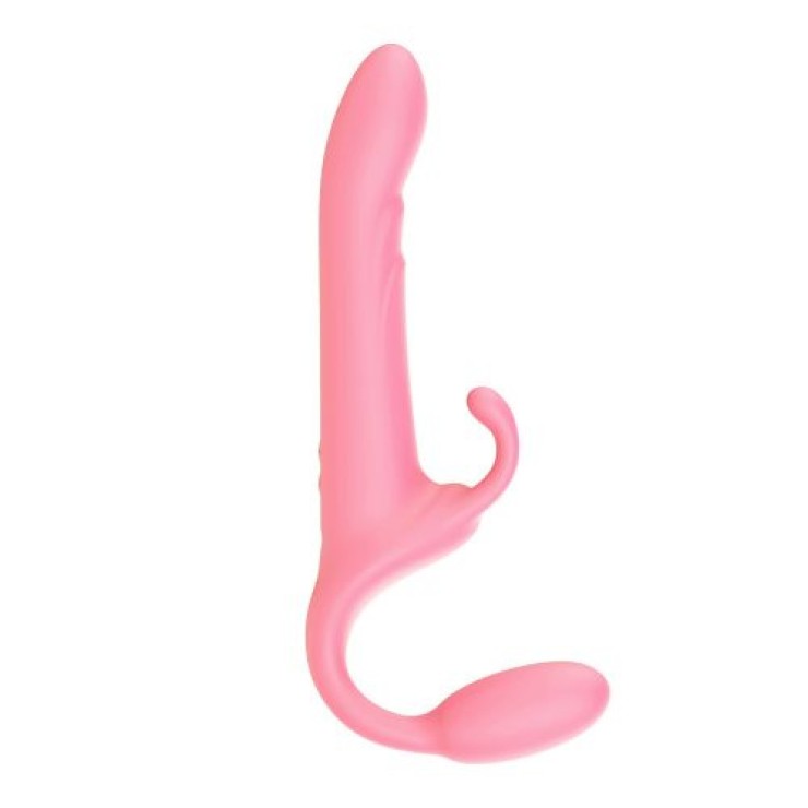 STRAP-ON DOPPIO VIBRANTE PER DONNA SEX TOY THIRD JOY 2
