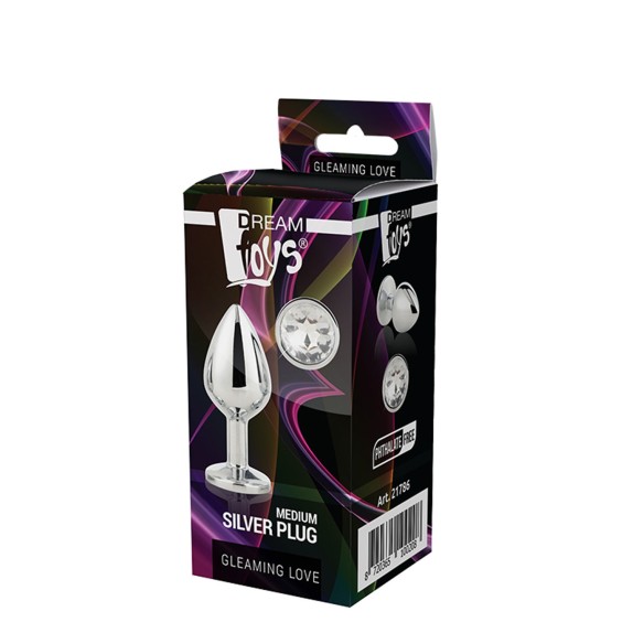 PLUG TAPPO ANALE IN ALLUMINIO CON GIOIELLO SEX TOY GLEAMING LOVE