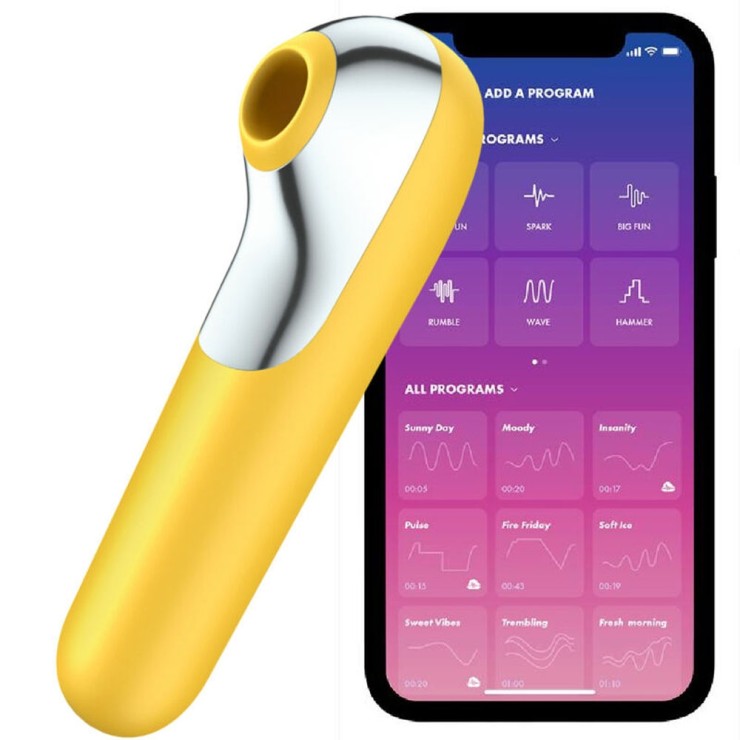 SUCCHIA CLITORIDE SEX TOY RICARICABILE CON APP DUAL LOVE