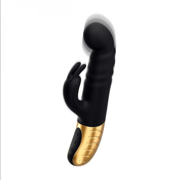 VIBRATORE RABBIT CON MOVIMENTO A SPINTA G-STROMER