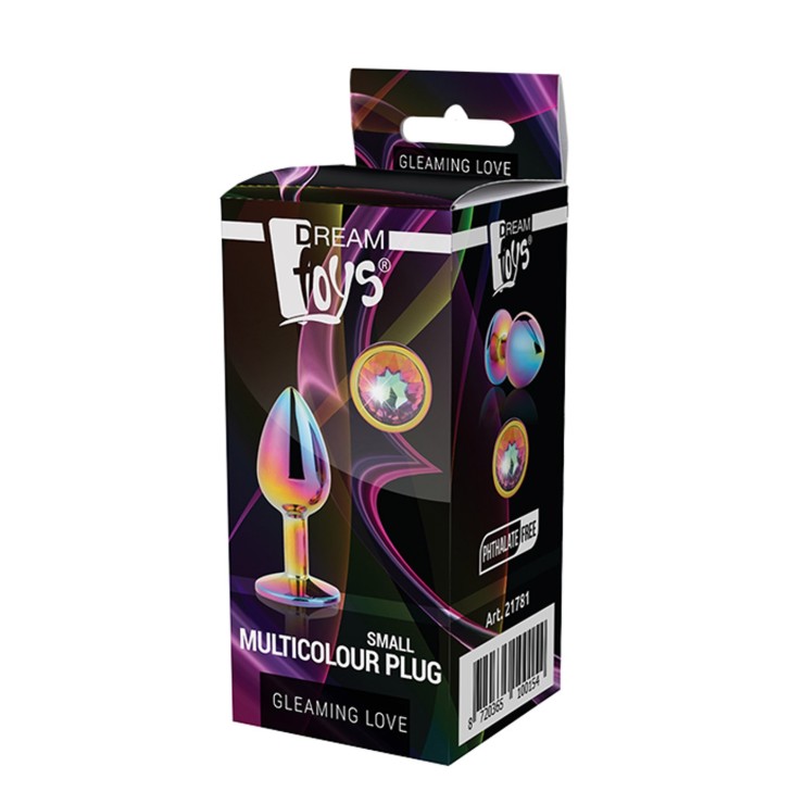 PLUG ANALE MULTICOLOUR CON GIOIELLO SEX TOY GLEAMING LOVE