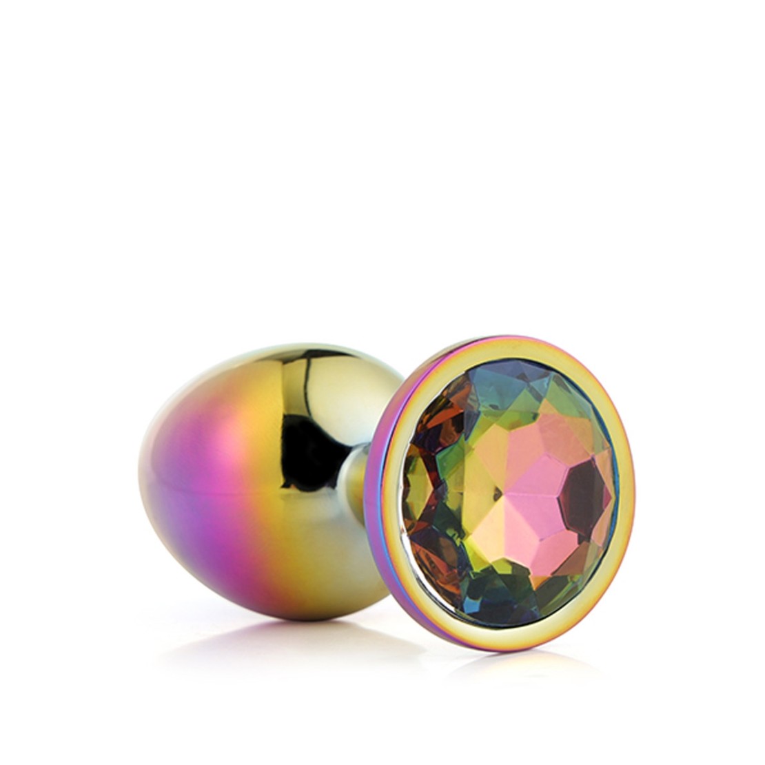 PLUG ANALE MULTICOLOUR CON GIOIELLO SEX TOY...