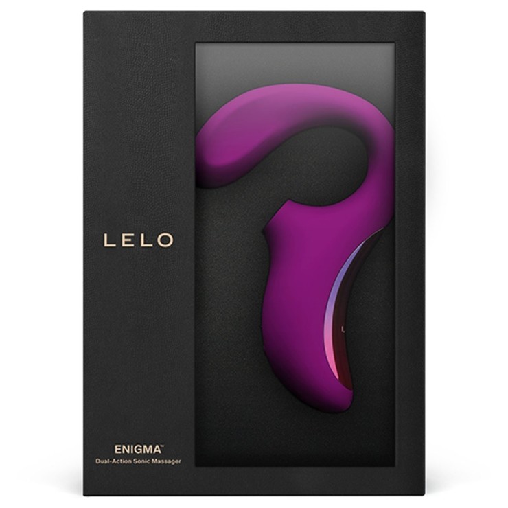 VIBRATORE DOPPIO CON ASPIRA CLITORIDE SEX TOY ENIGMA LELO