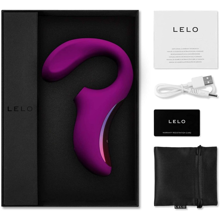 VIBRATORE DOPPIO CON ASPIRA CLITORIDE SEX TOY ENIGMA LELO 2