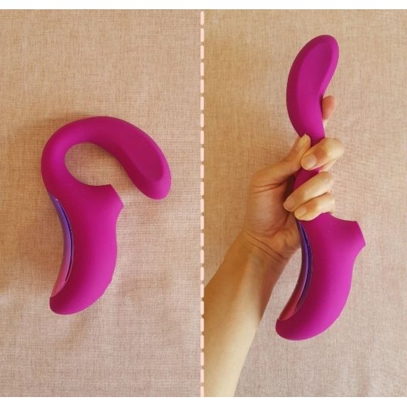 VIBRATORE DOPPIO CON ASPIRA CLITORIDE SEX TOY ENIGMA LELO