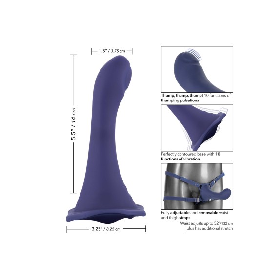 FALLO INDOSSABILE STRAP-ON VIBRANTE PER DONNA SEX TOY ME2 THUMPER