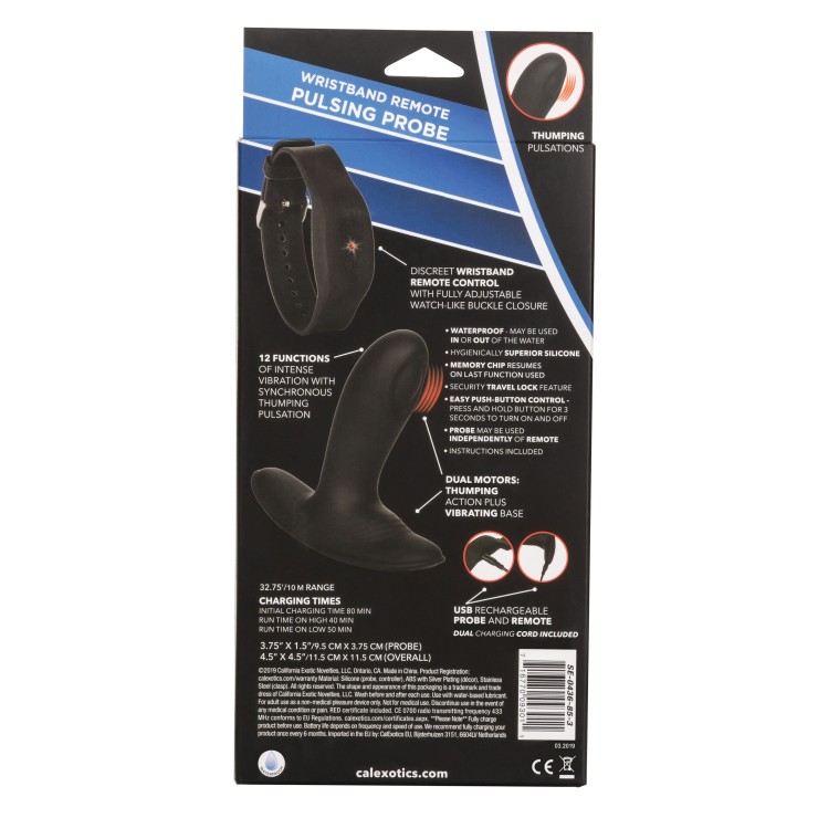 VIBRATORE STIMOLATORE PROSTATICO PULSANTE SEX TOY ECLIPSE 2