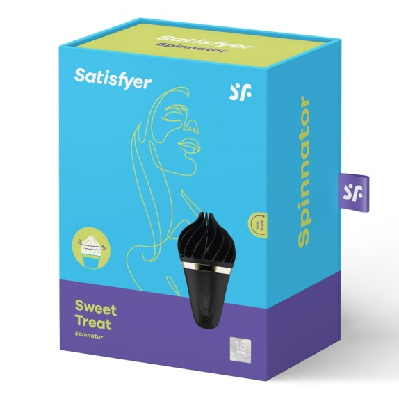 STIMOLATORE CLITORIDEO SEX TOY CON TESTINA ROTANTE MORBIDA SPINNATOR