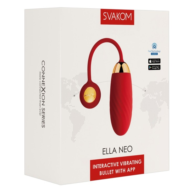 OVETTO VAGINALE VIBRANTE CON APPLICAZIONE SEX TOY ELLA NEO