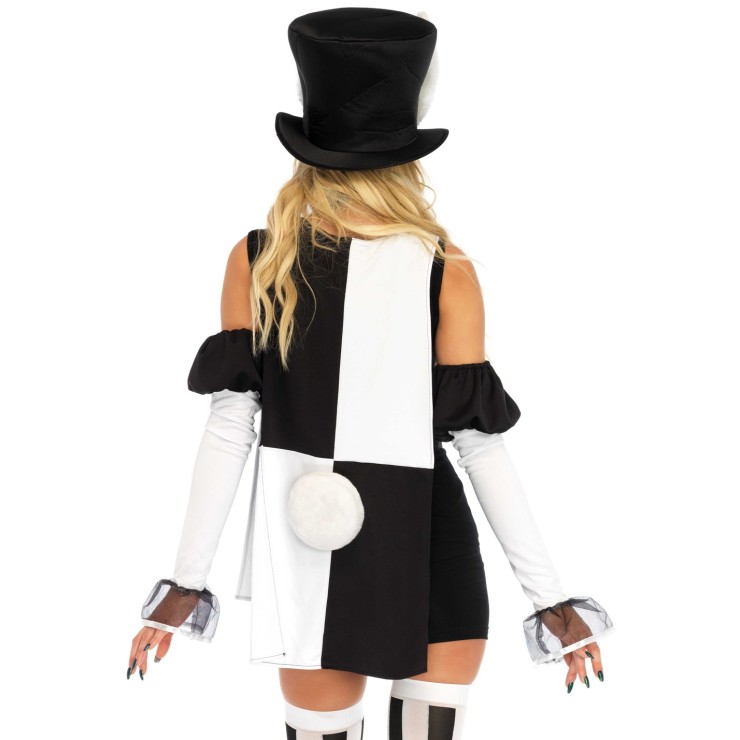 BIANCONIGLIO COSTUME 4 PEZZI PER DONNA HALLOWEEN 2