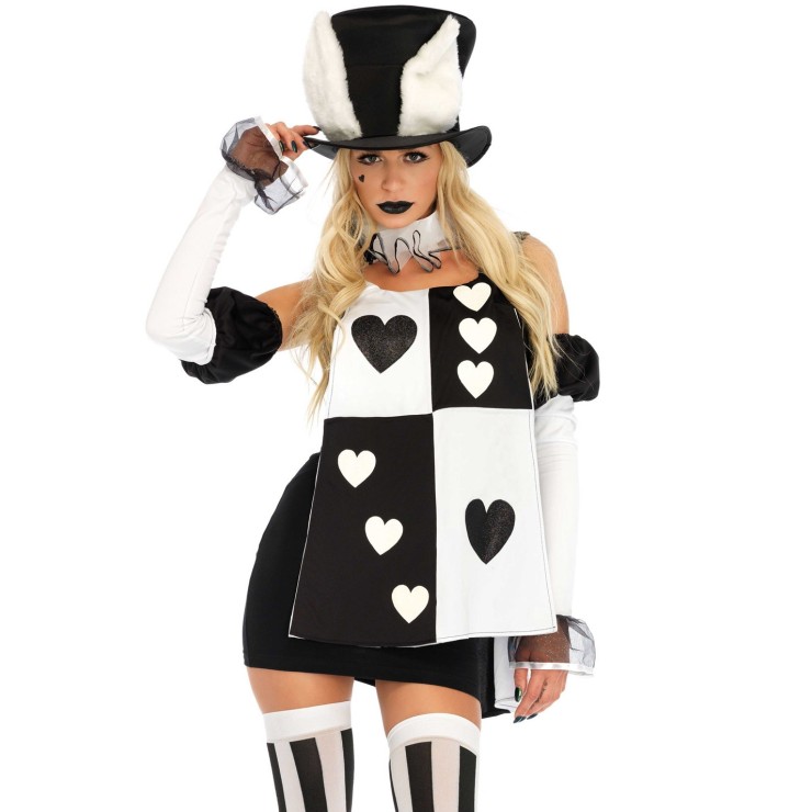 BIANCONIGLIO COSTUME 4 PEZZI PER DONNA HALLOWEEN