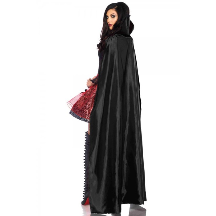 COSTUME TRAVESTIMENTO SEXY DA VAMPIRA CON MANTELLO LEG... 2