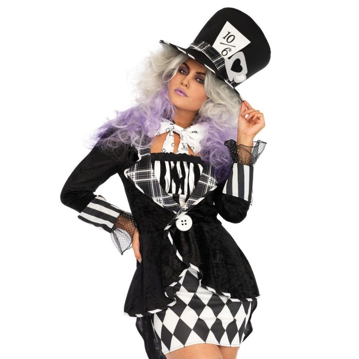 COSTUME TRAVESTIMENTO HALLOWEEN SEXY PER DONNA CAPPELLAIA...