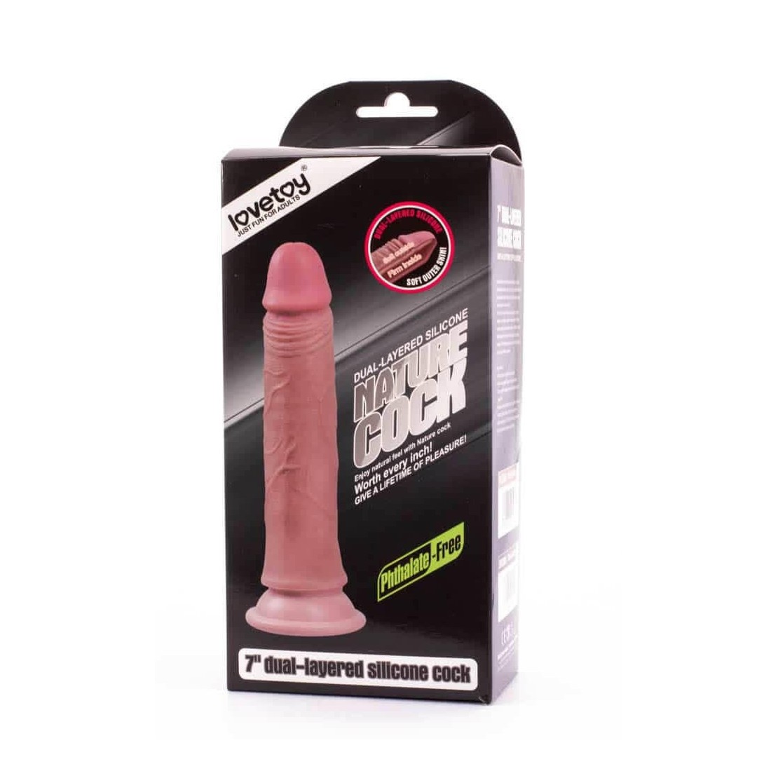 DILDO REALISTICO CON VENTOSA CM. 18 DUAL...