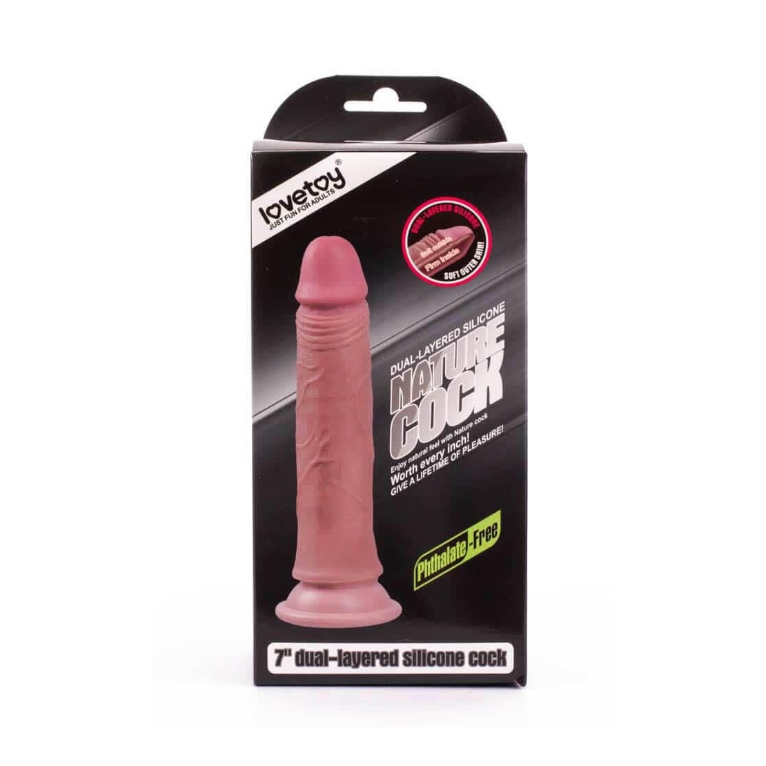 DILDO REALISTICO CON VENTOSA CM. 18 DUAL...