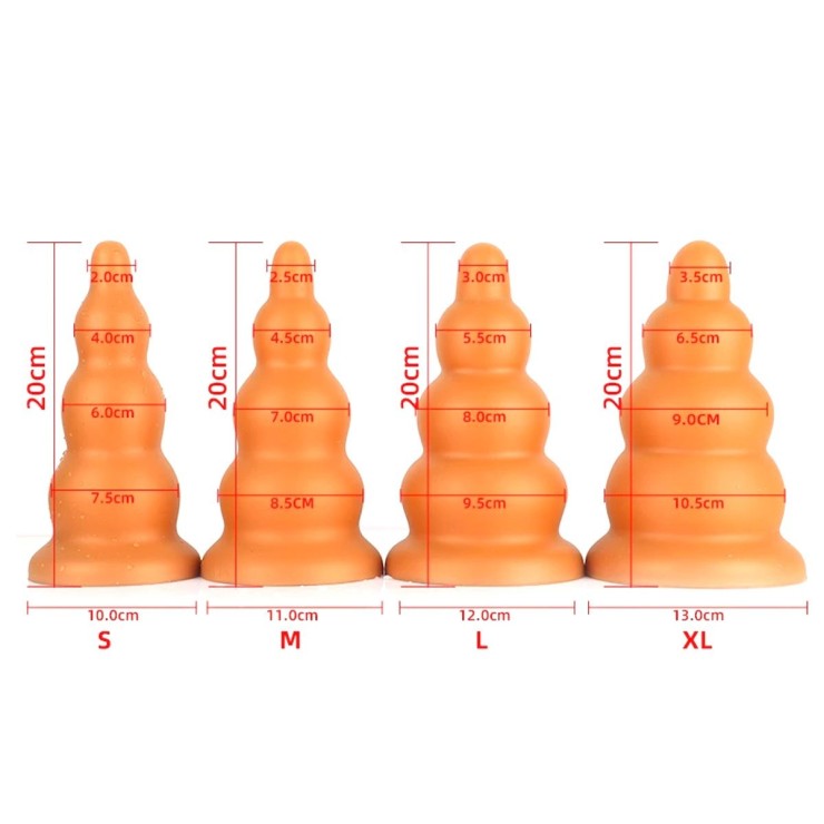 PLUG ANALE IN SILICONE SEX TOY GRANDI DIMENSIONI GOLDPLAY...