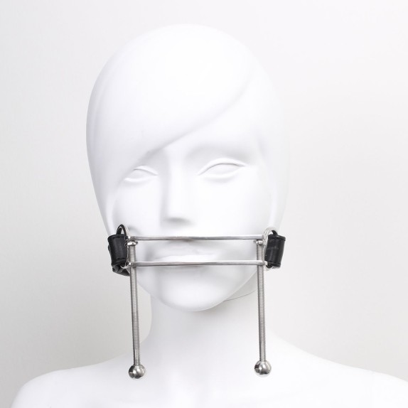 BAVAGLIO SCHIACCIA LINGUA A MORSETTO SEX TOY ADJUSTABLE TONGUE