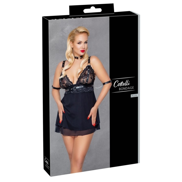 BABYDOLL SEXY TAGLIE GRANDI-CURVY COTTELLI BONDAGE