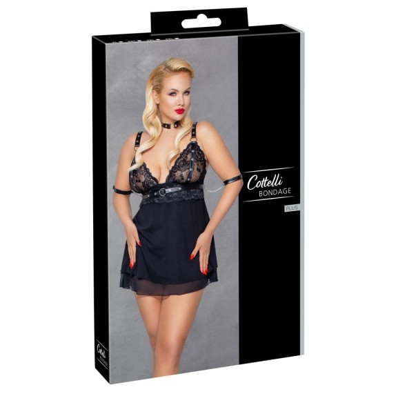BABYDOLL SEXY TAGLIE GRANDI-CURVY COTTELLI BONDAGE