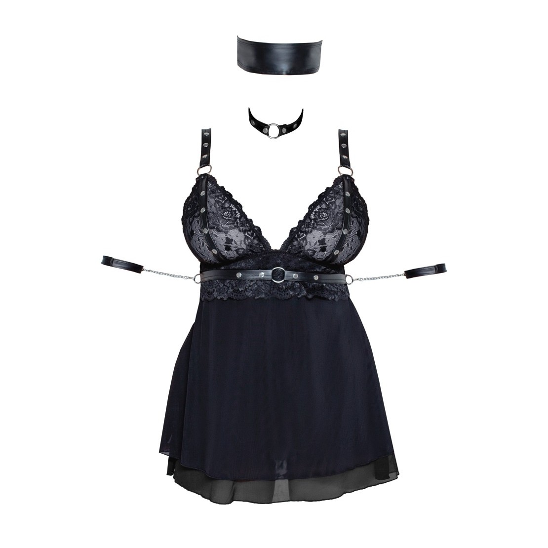 BABYDOLL SEXY TAGLIE GRANDI-CURVY COTTELLI BONDAGE
