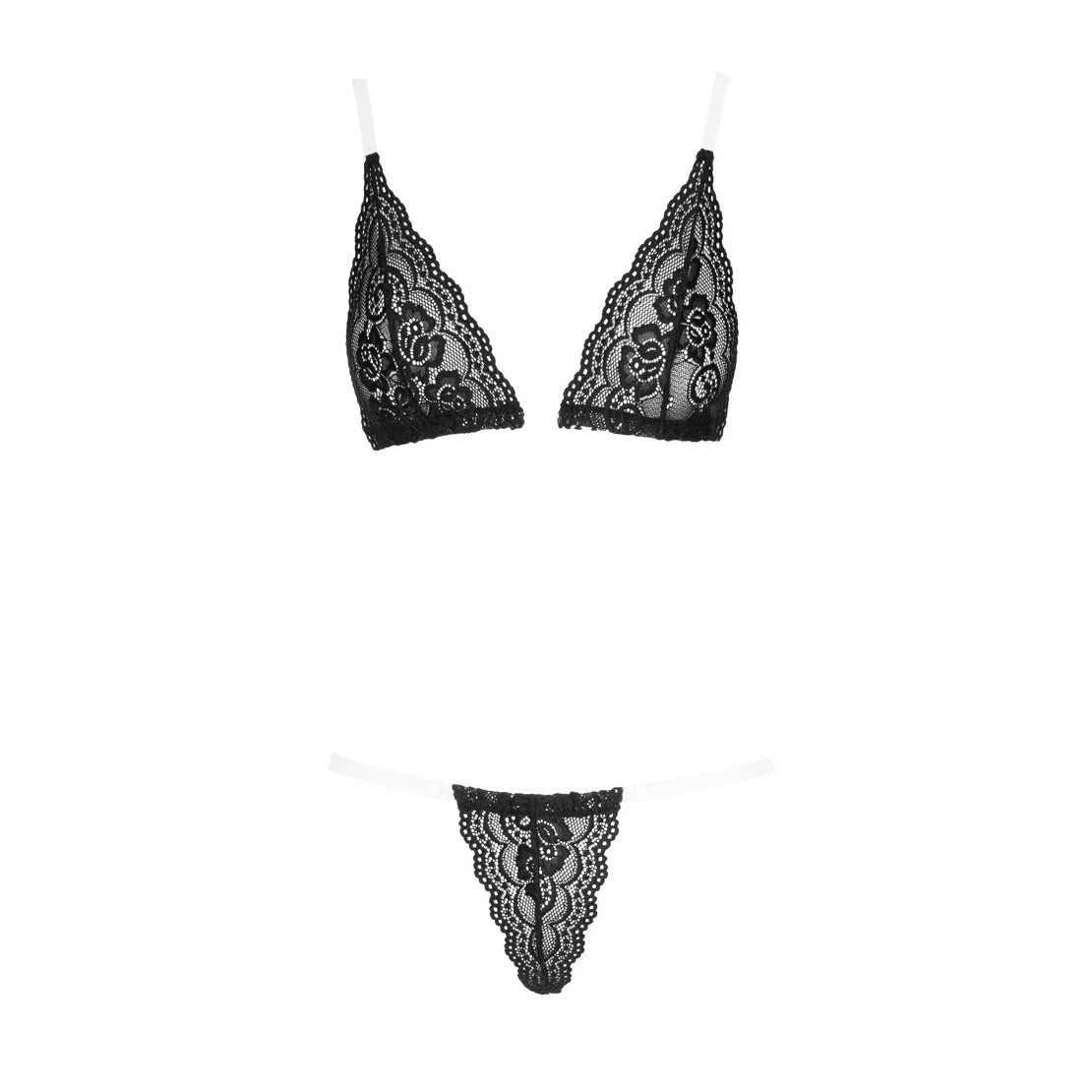 COMPLETO INTIMO IN PIZZO SEXY PER DONNA CON...