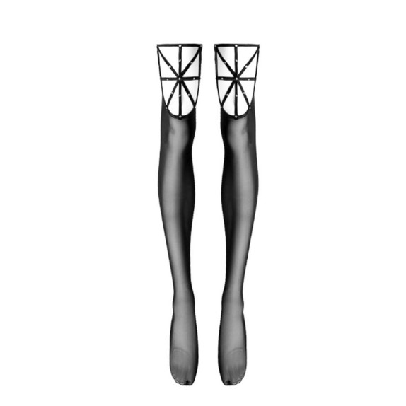 BODY HARNESS SEXY PER DONNA CON GUANTI E CALZE GREY VELVET